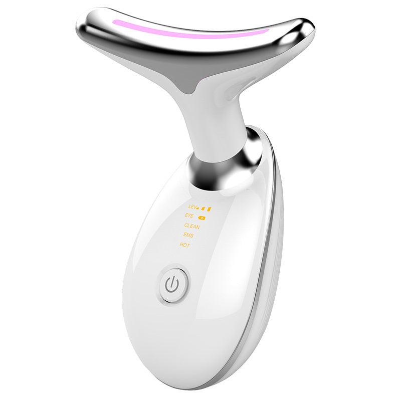 DermaRay™ EMS Neck & Face Tightening Device – LED Therapy, Heat & Wrinkle Reduction